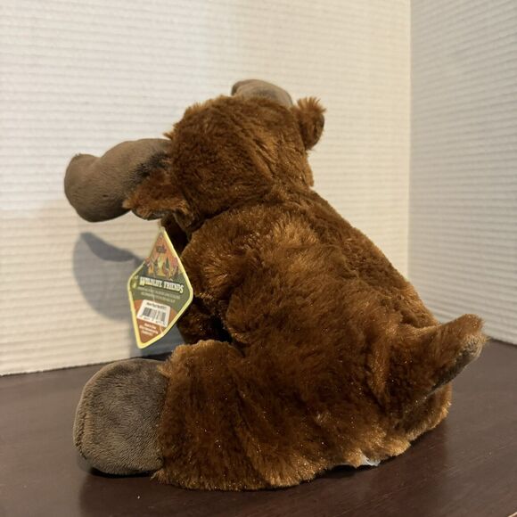 Wilcor Wildlife Friends Floppy Moose Plush Brown 9" Stuffed Animal Toy NWT - Picture 5 of 12